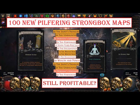 📦 100 Map Test: Is This STRONGBOX + DIV CARD Strategy Consistent? | PoE 3.26 Profit Check