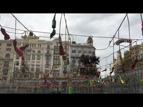 Quick tour of the mascletà set up by Pirotecnia Nadal-Martí - 7/3/2020