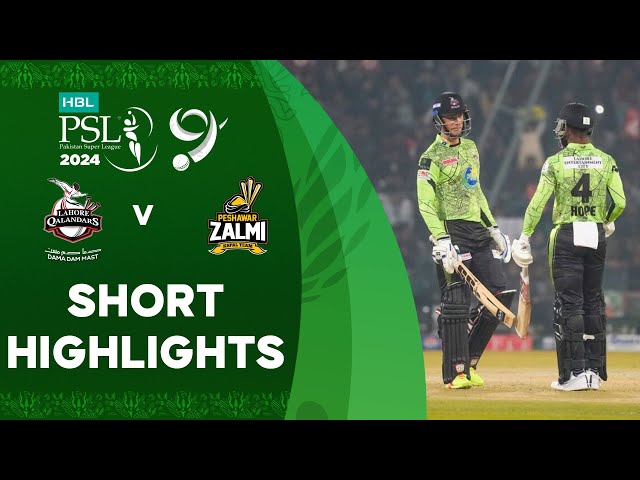 Short Highlights | Lahore Qalandars vs Peshawar Zalmi | Match 12 | HBL PSL 9 | M1Z2U