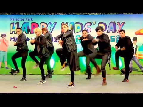 160109 กองโจร cover KPOP - HERO (MONSTA X) @Paradise Park K-POPS 2016 (Audition)