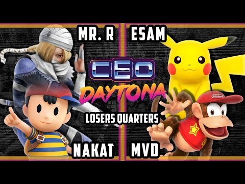 CEO 2018 Smash 4 - PG | MVD & PG | ESAM Vs. NAKAT & BC | Mr. R - Wii U Doubles Losers Quarters