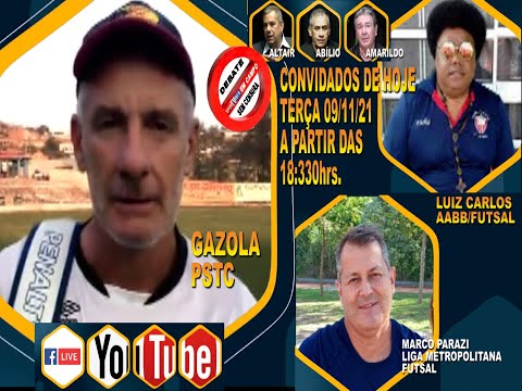 SPORTVÍDEO EM CAMPO - DEBATE SEM CENSURA COM GALOZA, LUIZ CARLOS DA AABB E MARCO PARAZI DO FUTSAL.