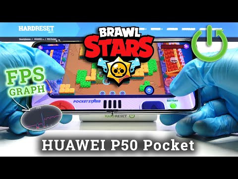 Huawei P50 Pocket Game TEST + FPS GRAPH - Brawl Stars |  FOLD SCREEN 120Hz 🔥