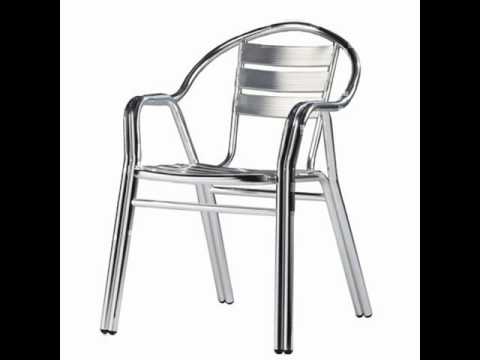 Design of stainless steel dining table chair