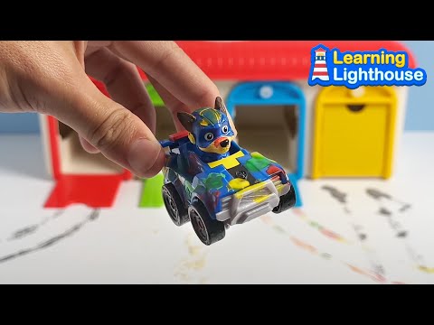 Toy Learning Video for Kids - Paw Patrol have a Wash before Biggest Race!