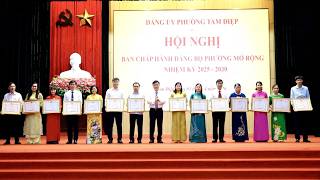 Hội nghị quán triệt, triển khai các văn bản của Trung ương, của tỉnh và Hội nghị Ban Chấp hành Đảng bộ phường Tam Điệp mở rộng