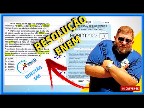 ENEM 2022 | Caderno Azul | Questão 145 | O pacote básico de um jogo para smartphone, que é vendido