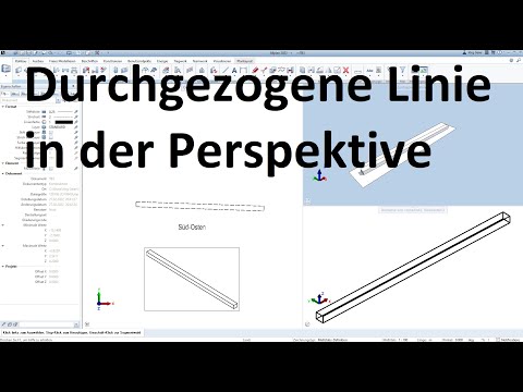 Durchgezogene Line in der Perspektive