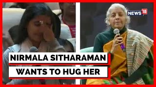 Download lagu Finance Minister Nirmala Sitharaman | Nirmala Sitharaman Wants To Hug This Girl | English News mp3