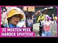 Klimaathooligans willen af van waterkanon: 'Politiegeweld!'