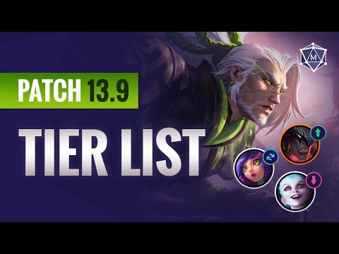NEW Patch 13.9 TIER LIST for Season 13 League of Legends