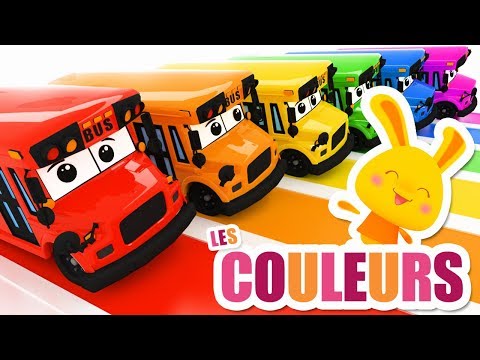 Couleurs et véhicules - le bus - Comptines et chansons titounis