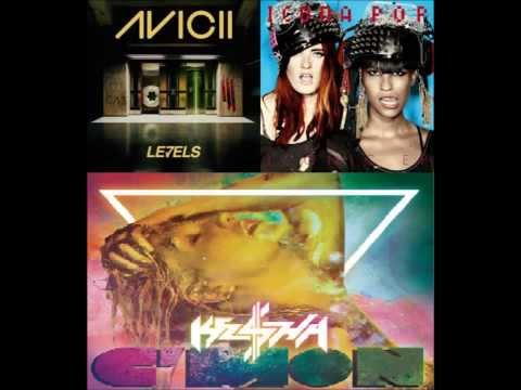 Ke$ha v. Icona Pop v. Avicii (C'mon/I Love It/Levels Mashup)