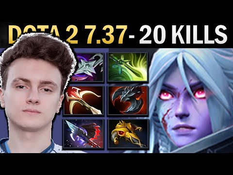 Drow Ranger Gameplay Miracle with 20 Kills and Butterfly - Dota 7.37