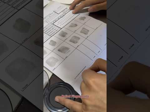 Plain fingerprints and rolled fingerprints onFD-258 fingerprint card l Forensic Insights l 2023