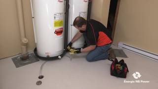 Draining a water heater