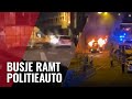 Politie schiet op busje dat op politieauto inrijdt