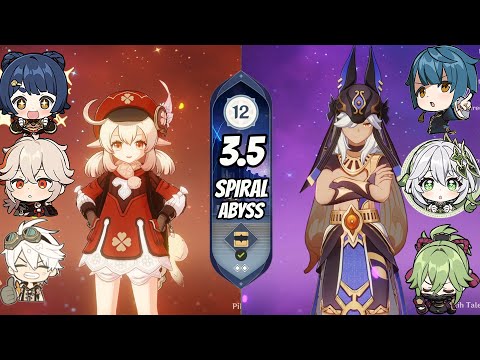 New Spiral Abyss 3.5 Klee Mono Pyro & Cyno Hyperbloom Team Floor 12 - 9⭐ | Genshin Impact