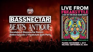 Music video thumbnail preview for Beats Antique - Roustabout (Bassnectar Remix) - Live from Freakstyle Dark Party 2019 by Beats Antique