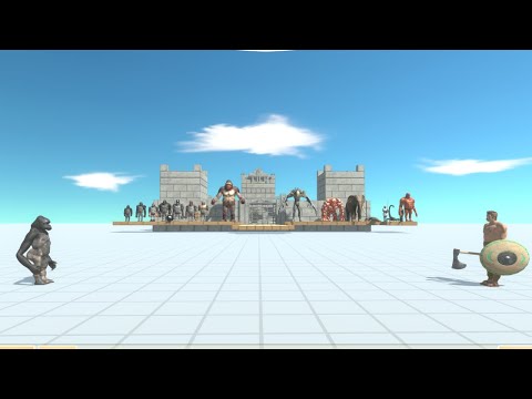 MUTANT PRIMATES TEAM VS RANDOM TEAM -ARBS animal revolt battle simulator