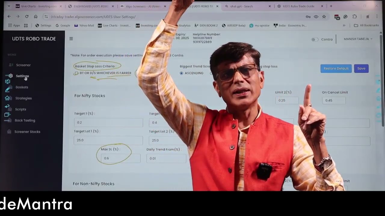 Part- 3 ll Trade Smarter: One-Time Setup for SL, Targets & Averaging – Max Intraday Wins!