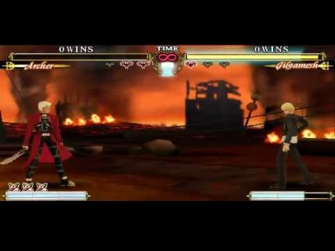 Fate/Unlimited Codes Archer Has 1 Hp Left