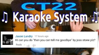 Joss Stone - Then You Can Tell Me Goodbye KARAOKE GUITAR REQUEST