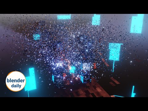 Project SciFi Reactor: The exploding FX [6/9] | Blender Geonodes Daily, tip 100