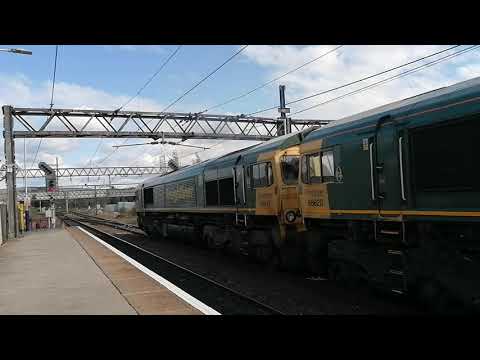 66619 66606 66602 66620 66613 Hope to Crewe terminated at Guide Bridge 18/09/21