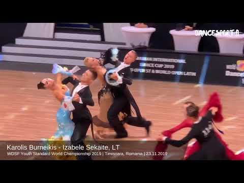 Burneikis - Sekaite, LT | Final Foxtrot | Youth Standard World Championship 2019