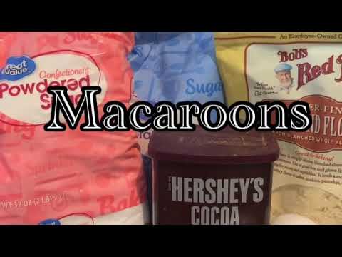 Chocolate French Macaroons