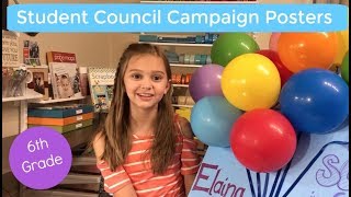 Student Council Campaign Posters