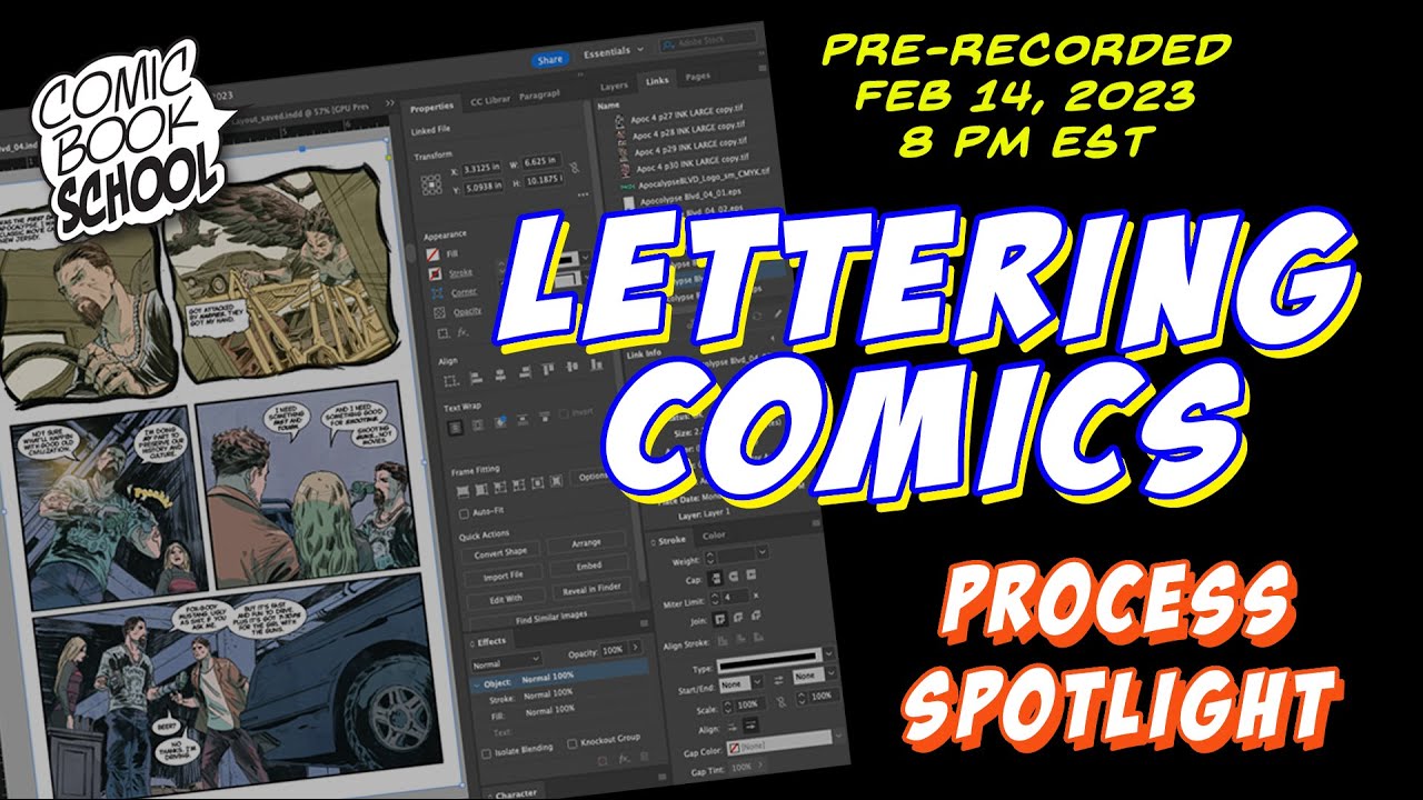 Comic Lettering Workflow Demo - How to Letter with Editor Darren Sanchez
