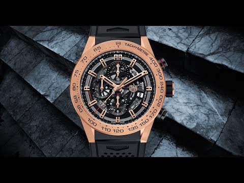 COOLEST TAG HEUER?: Tag Heuer Carrera Calibre Heuer 01 In Rose Gold and Titanium