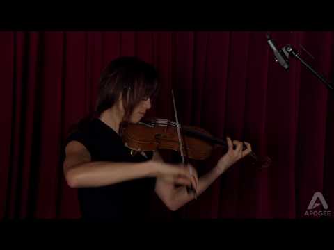 Christine Wu Records Violin with Apogee ONE