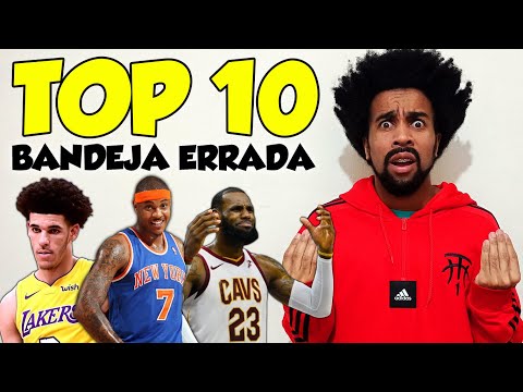 TOP 10 JOGADORES DA NBA ERRANDO BANDEJA SOZINHOS - NBA MISSED LAYUPS