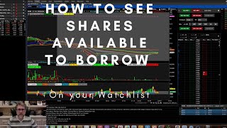 Tip on ThinkorSwim TOS How to Add ETB:HTB:NTB shares available to short to Your Watch List