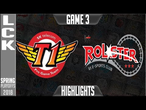 SKT vs KT Highlights Game 3 | LCK Playoffs Round 2 Spring 2018 | SK Telecom T1 vs KT Rolster G3