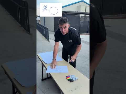 Which player drew the best circle?😂 Join our Community by texting us at (917)809-4227 for more fun!