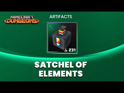 The Most Powerful Artifact in Minecraft Dungeons: Satchel Of Elements Artifact