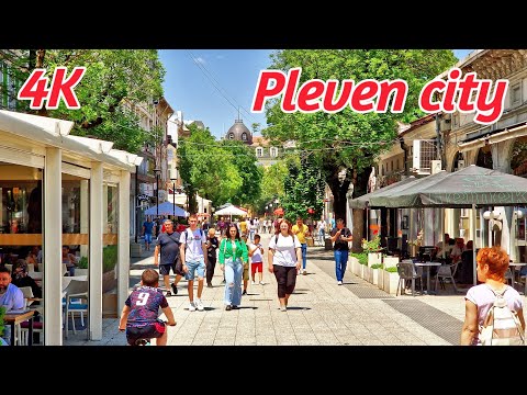 Exploring Pleven Bulgaria, A Walk Down the Main Street | 4K