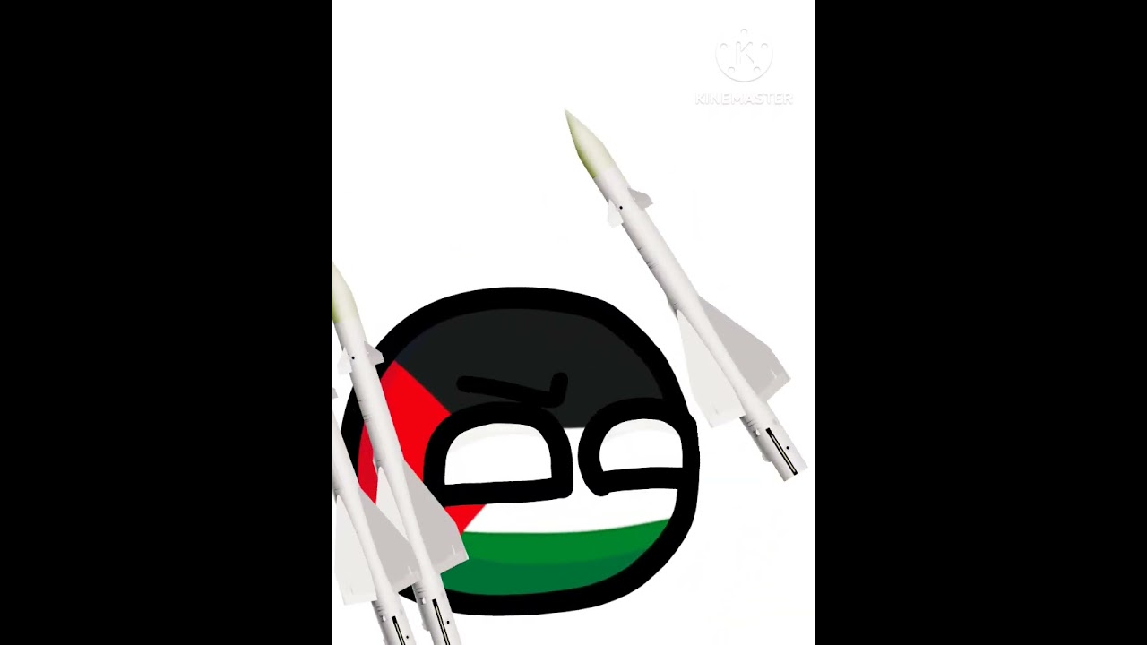 Palestina e Israel (créditos/Audio: @novaxs) | #countryballs #humor