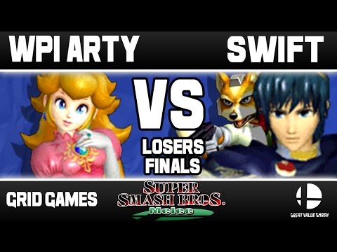 WPI Arty (Peach) VS Swift (Marth/Fox) | Grid Bi-Weekly Losers Finals