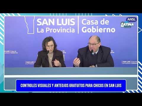 Controles visuales y anteojos gratuitos para chicos en San Luis #ARRIBALATINEROS
