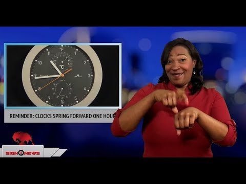 Reminder: clocks spring forward one hour (ASL - 3.10.18)
