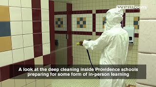 VIDEO NOW: A look at deep cleaning inside Providence schools