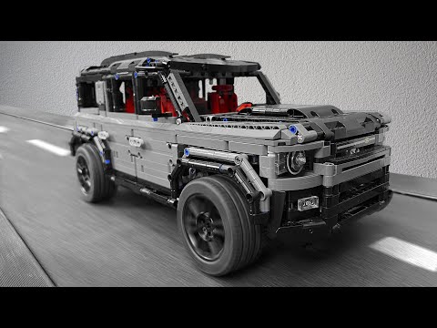 Land Rover Defender 110 VS Treadmill with obstacles. Lego Technic [MOC] 🔥 CRASH Test