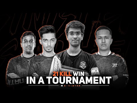 21 Kills Win In A Tournament Ft. Team Fnatic | SinisTeR | PUBG MOBILE |