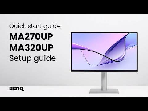 BenQ MA270UP monitor: Unboxing & quick start guide