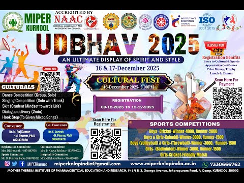 MIPER UDBHAV 2025 READY TO START.....